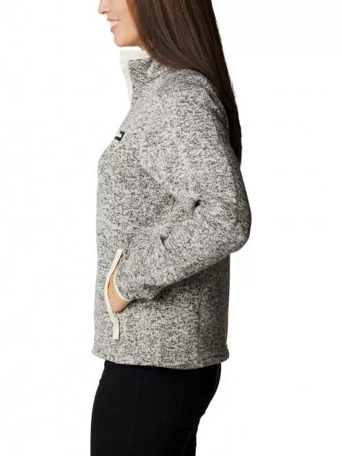 Columbia W Sweater Weather Full Zip női polár pulóver homok színben 4