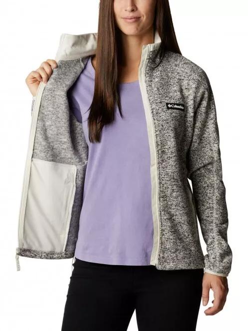 Columbia W Sweater Weather Full Zip női polár pulóver homok színben 5