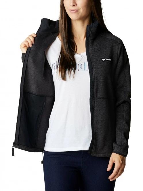 Columbia W Sweater Weather Full Zip női polár pulóver fekete színben 6