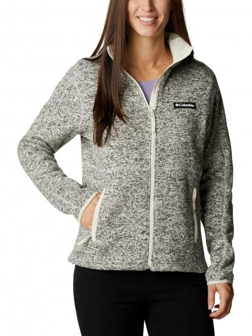 Columbia W Sweater Weather Full Zip női polár pulóver homok színben 2
