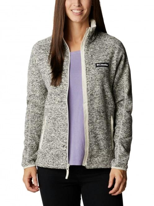 Columbia W Sweater Weather Full Zip női polár pulóver homok színben 5