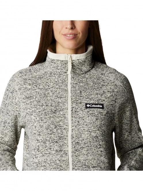 Columbia W Sweater Weather Full Zip női polár pulóver homok színben 7
