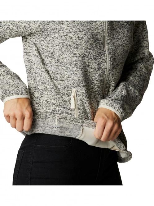 Columbia W Sweater Weather Full Zip női polár pulóver homok színben 8