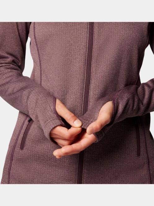 Columbia W Park View Grid Fleece Full Zip női polár pulóver piros színben 8