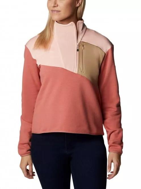 Columbia Columbia Lodge Hybrid Pullover női pulóver piros színben 2