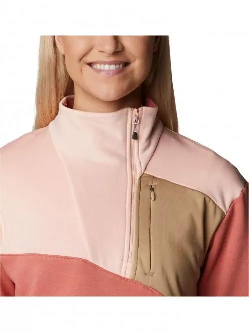 Columbia Columbia Lodge Hybrid Pullover női pulóver piros színben 5