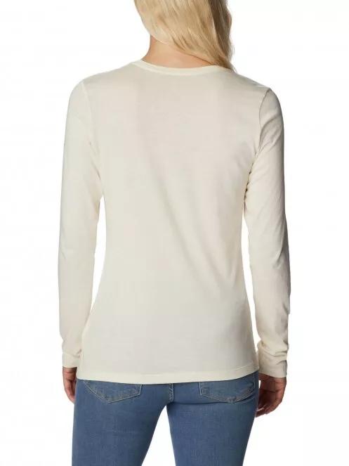 Columbia Hidden Haven LS Tee női hosszú ujjú póló homok színben 4