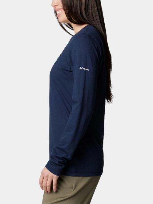 Columbia Hidden Haven Long Sleeve Tee női hosszú ujjú póló kék színben 3