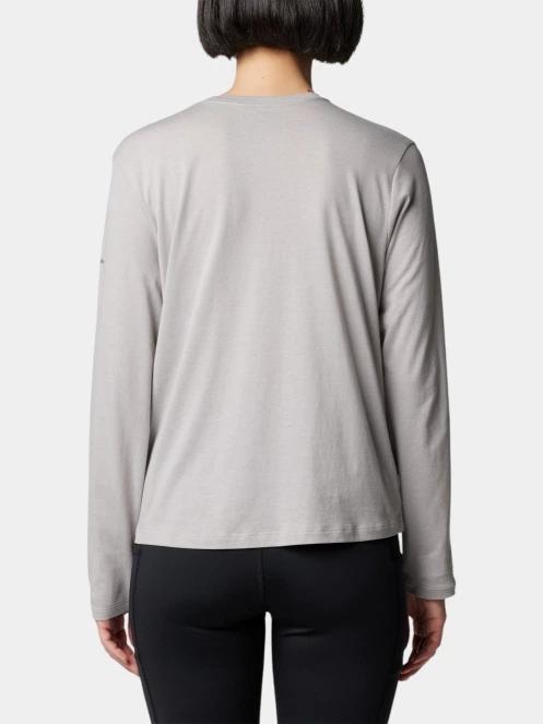 Columbia Columbia Trek Relaxed Long Sleeve Tee női hosszú ujjú póló szürke színben 4