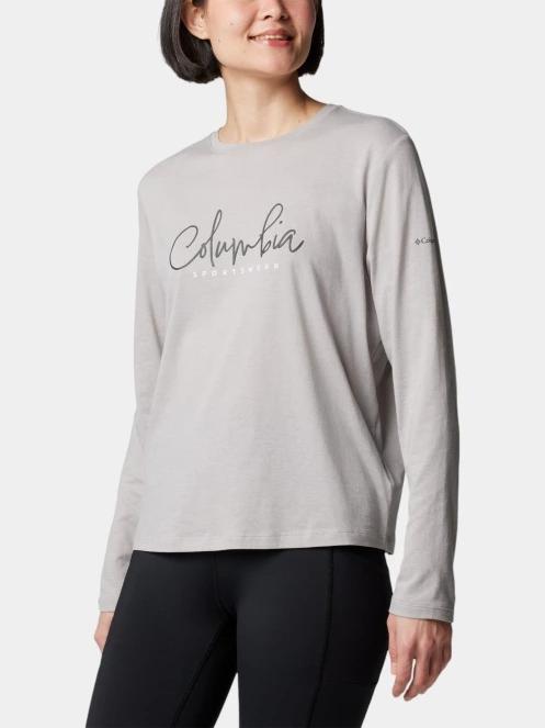 Columbia Columbia Trek Relaxed Long Sleeve Tee női hosszú ujjú póló szürke színben 5