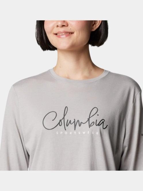 Columbia Columbia Trek Relaxed Long Sleeve Tee női hosszú ujjú póló szürke színben 6