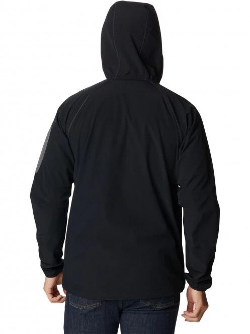 Columbia Tall Heights Hooded Softshell férfi softshell kabát fekete színben 4