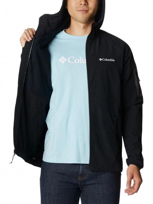 Columbia Tall Heights Hooded Softshell férfi softshell kabát fekete színben 5