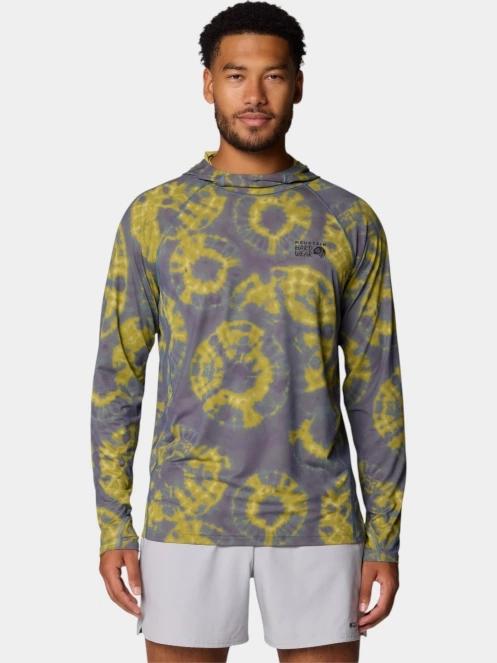 Mountain Hardwear Crater Lake Hoody férfi hosszú ujjú sport póló kék színben 2