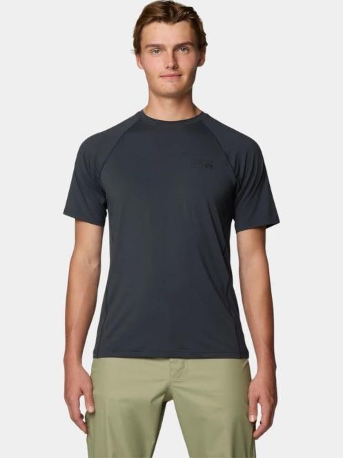 Mountain Hardwear Crater Lake Short Sleeve férfi rövid ujjú sport póló fekete színben 2