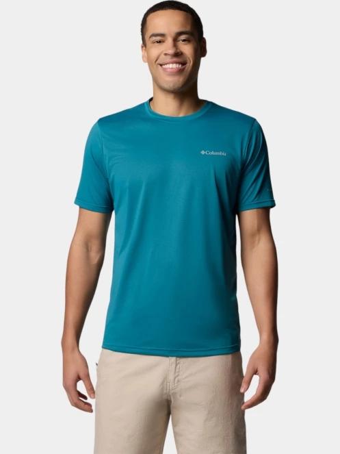 Columbia Columbia Hike Crew férfi rövid ujjú sport póló zöld színben 2