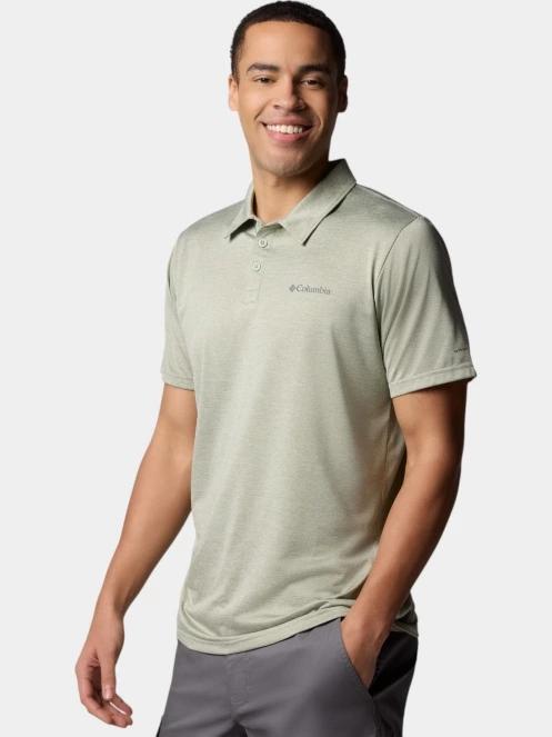 Columbia Columbia Hike Polo férfi galléros póló zöld színben 5