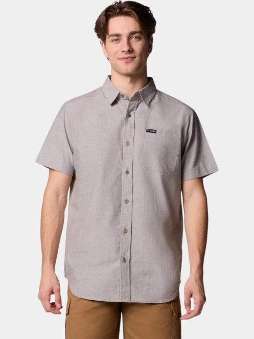 Columbia Rapid Rivers Novelty Short Sleeve Shirt férfi rövid ujjú ing zöld színben 2