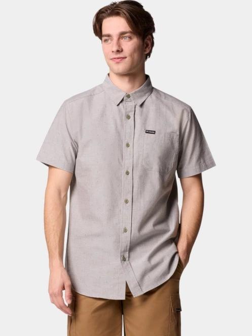 Columbia Rapid Rivers Novelty Short Sleeve Shirt férfi rövid ujjú ing zöld színben 5