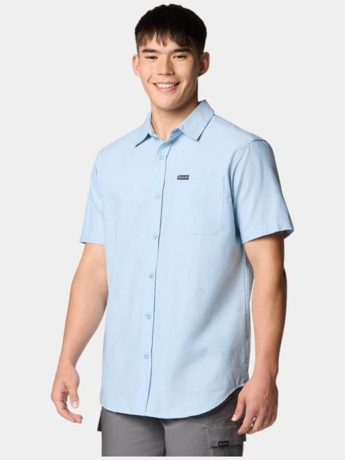 Columbia Rapid Rivers Novelty Short Sleeve Shirt férfi rövid ujjú ing kék színben 3