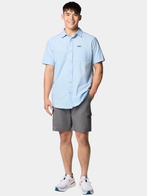 Columbia Rapid Rivers Novelty Short Sleeve Shirt férfi rövid ujjú ing kék színben 5