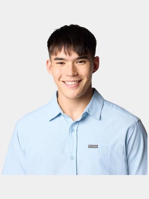 Columbia Rapid Rivers Novelty Short Sleeve Shirt férfi rövid ujjú ing kék színben 6