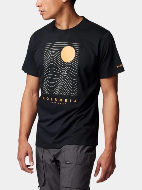 Columbia Csc Seasonal Logo Tee férfi rövid ujjú póló fekete színben 5