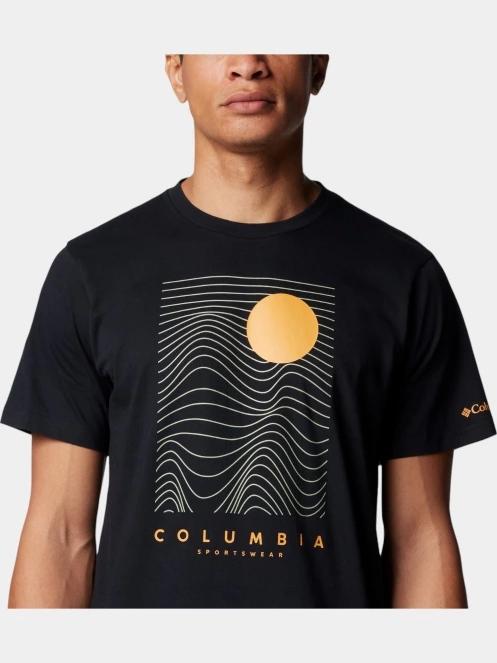 Columbia Csc Seasonal Logo Tee férfi rövid ujjú póló fekete színben 6
