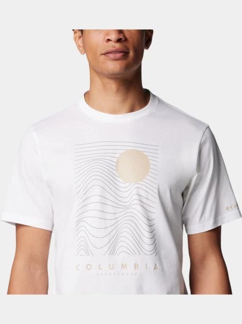 Columbia Csc Seasonal Logo Tee férfi rövid ujjú póló fehér színben 6