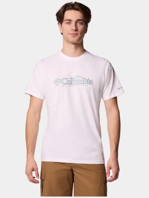 Columbia CSC Seasonal Logo Tee férfi rövid ujjú póló fehér színben 2