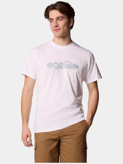 Columbia CSC Seasonal Logo Tee férfi rövid ujjú póló fehér színben 4