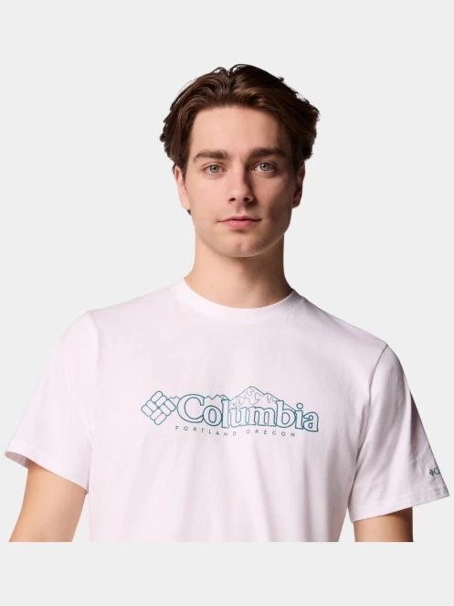 Columbia CSC Seasonal Logo Tee férfi rövid ujjú póló fehér színben 6