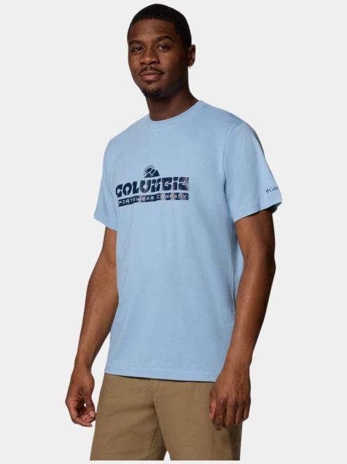 Columbia CSC Seasonal Logo Tee férfi rövid ujjú póló kék színben 3