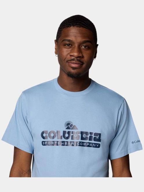 Columbia CSC Seasonal Logo Tee férfi rövid ujjú póló kék színben 6