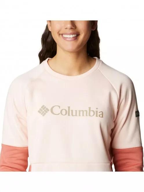 Columbia Windgates Crew női pulóver rózsaszín színben 5