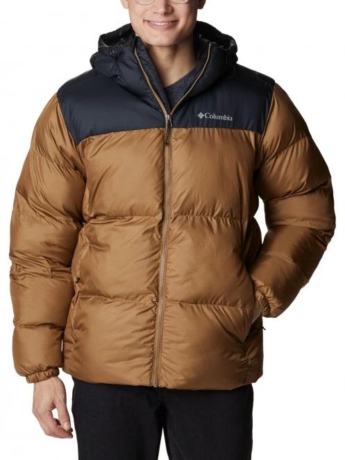 Columbia Puffect Hooded Jacket férfi télikabát barna színben 2