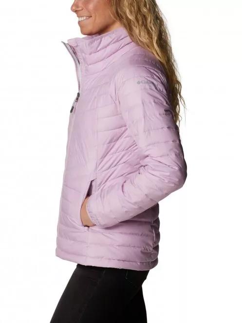 Columbia Powder Lite II Full Zip Jacket női utcai kabát rózsaszín színben 4