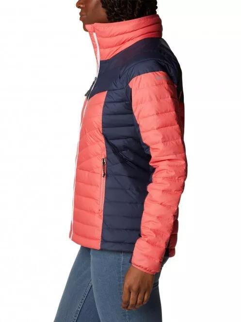 Columbia Powder Lite II Full Zip Jacket női utcai kabát rózsaszín színben 4