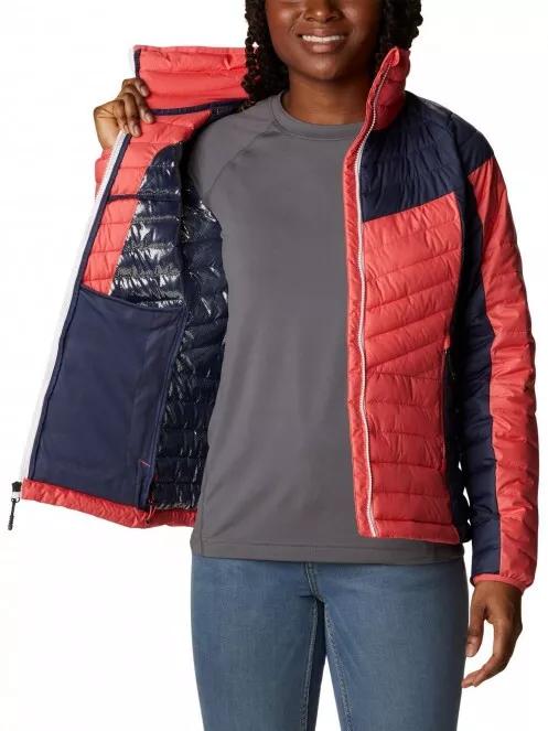 Columbia Powder Lite II Full Zip Jacket női utcai kabát rózsaszín színben 5