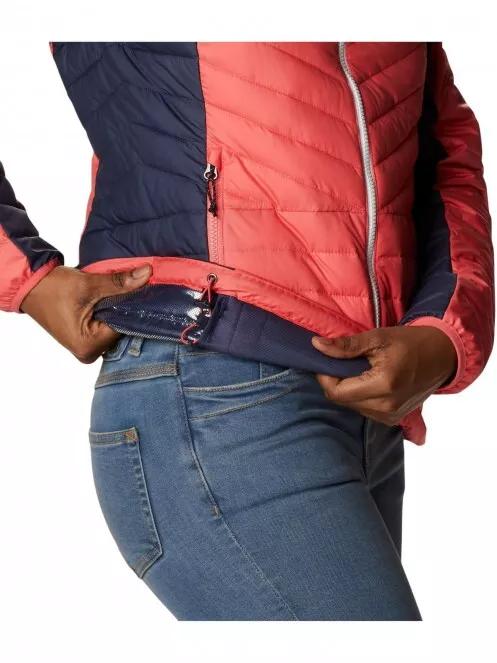 Columbia Powder Lite II Full Zip Jacket női utcai kabát rózsaszín színben 6