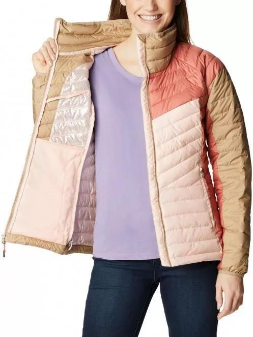 Columbia Powder Lite II Full Zip Jacket női utcai kabát rózsaszín színben 5