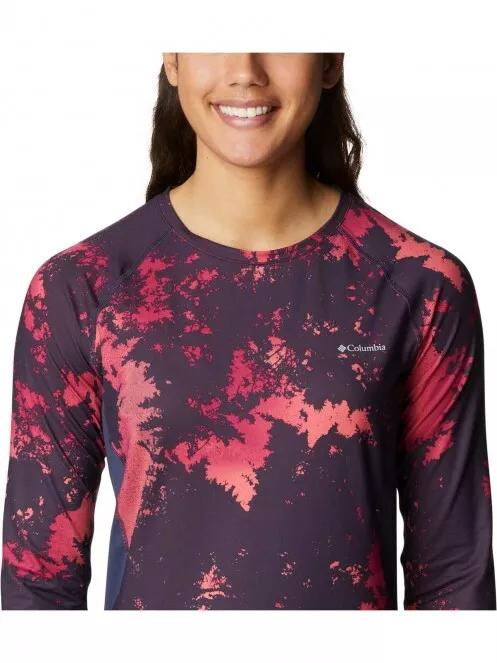 Columbia W Omni-Heat Infinity Knit LS Crew női aláöltöző felső kék színben 5