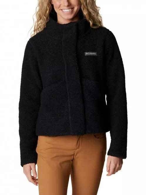 Columbia Panorama Snap Fleece Jacket női utcai kabát fekete színben 2