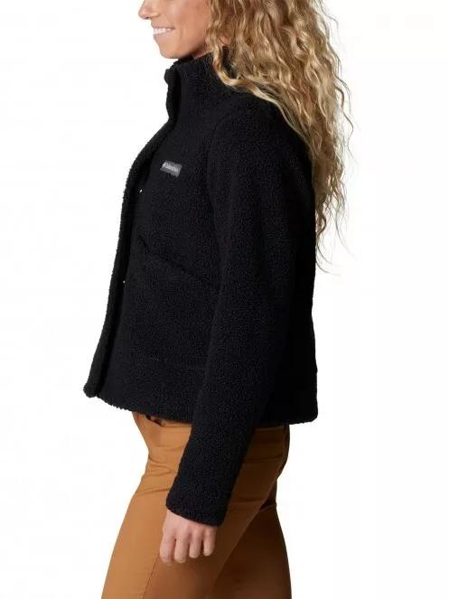 Columbia Panorama Snap Fleece Jacket női utcai kabát fekete színben 4
