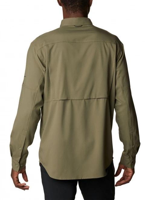 Columbia Silver Ridge Utility Lite Long Sleeve Shirt férfi hosszú ujjú túraing zöld színben 4