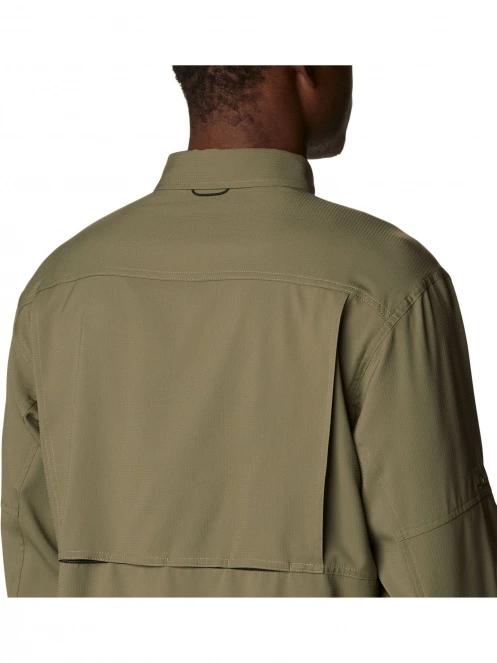 Columbia Silver Ridge Utility Lite Long Sleeve Shirt férfi hosszú ujjú túraing zöld színben 7