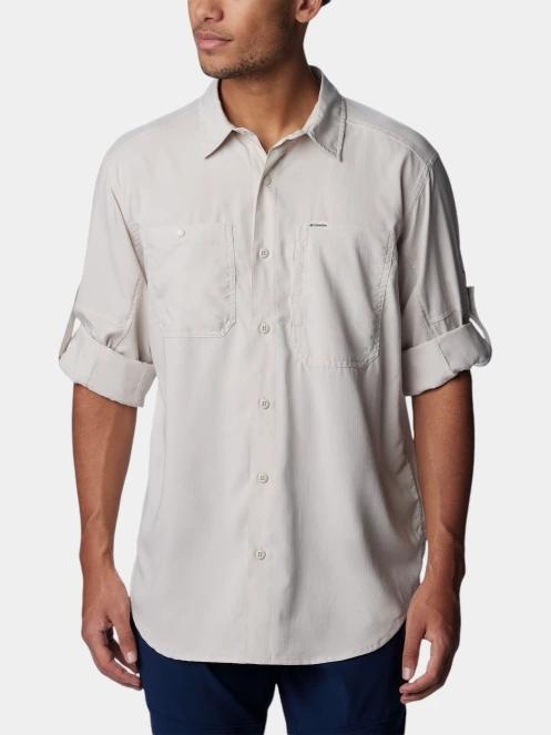 Columbia Silver Ridge Utility Lite Long Sleeve Shirt férfi túraing homok színben 5