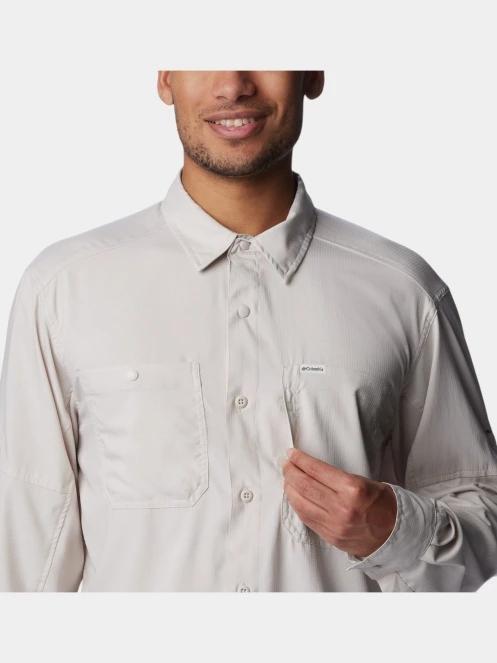 Columbia Silver Ridge Utility Lite Long Sleeve Shirt férfi túraing homok színben 6