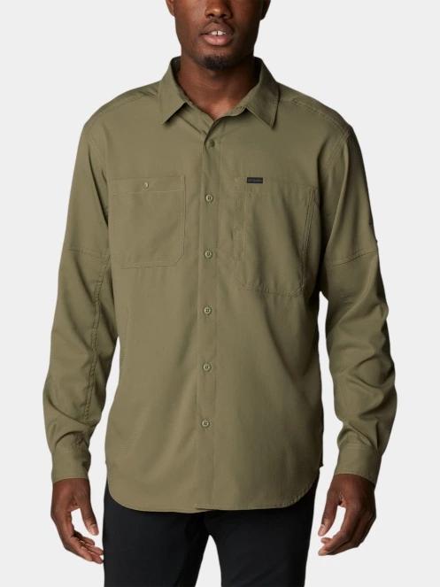 Columbia Silver Ridge Utility Lite Long Sleeve Shirt férfi túraing zöld színben 2