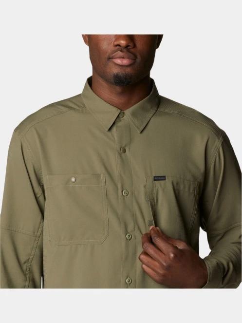 Columbia Silver Ridge Utility Lite Long Sleeve Shirt férfi túraing zöld színben 6